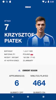 Hertha BSC android App screenshot 2