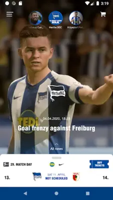 Hertha BSC android App screenshot 3